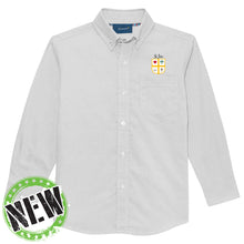 Load image into Gallery viewer, St. John Catholic School - "Crest" Boy's/Men's LS Oxford