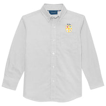 Load image into Gallery viewer, St. John Catholic School - "Crest" Boy's/Men's LS Oxford