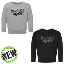 Load image into Gallery viewer, St. John Catholic School - "Tonal" Toddler Fleece Crewneck Sweatshirt