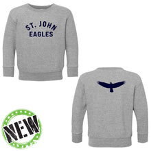 Load image into Gallery viewer, St. John Catholic School - "Silhouette" Toddler Fleece Crewneck Sweatshirt