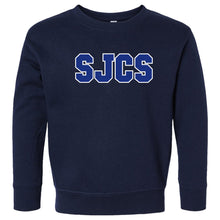 Load image into Gallery viewer, St. John Catholic School - "Varsity" Toddler Fleece Crewneck Sweatshirt