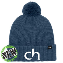 Load image into Gallery viewer, Cascia Hall Preparatory School - "CH" Cuffed Knit Pom Beanie