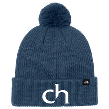 Load image into Gallery viewer, Cascia Hall Preparatory School - "CH" Cuffed Knit Pom Beanie
