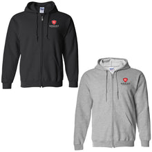 Load image into Gallery viewer, Wright Christian Academy - "Crest" Youth/Adult Full-Zip Hooded Sweatshirt