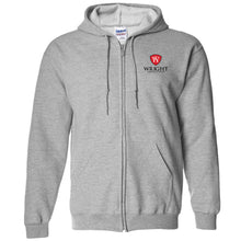 Load image into Gallery viewer, Wright Christian Academy - "Crest" Youth/Adult Full-Zip Hooded Sweatshirt
