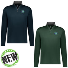 Load image into Gallery viewer, Evergreen Academy - "Crest" Youth/Adult Lightweight Performance 1/4 Zip
