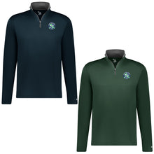 Load image into Gallery viewer, Evergreen Academy - "Crest" Youth/Adult Lightweight Performance 1/4 Zip