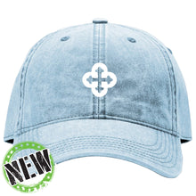 Load image into Gallery viewer, Monte Cassino - "Cross" Unstructured Snow Washed Cap