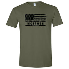 Load image into Gallery viewer, MCJROTC Bixby/Glenpool - "Distressed Flag" Adult/Unisex Fashion Soft SS T