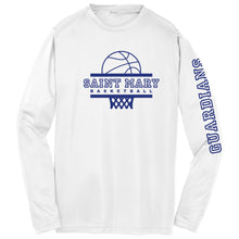 Load image into Gallery viewer, School of Saint Mary - "Basketball" Youth/Adult Long Sleeve Performance T