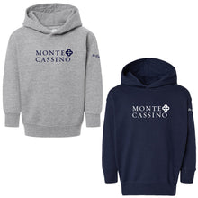 Load image into Gallery viewer, Monte Cassino - "Be A Saint" Toddler Hooded Sweatshirt