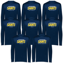 Load image into Gallery viewer, Monte Cassino Athletics - "Saints Athletics" Youth/Adult Performance LS T