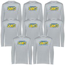 Load image into Gallery viewer, Monte Cassino Athletics - "Saints Athletics" Youth/Adult Performance LS T