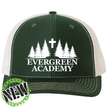 Load image into Gallery viewer, Evergreen Academy - "Trees" Snapback Trucker