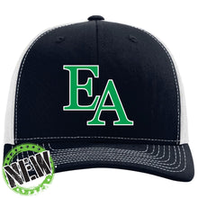 Load image into Gallery viewer, Evergreen Academy - "EA" Snapback Trucker