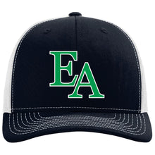 Load image into Gallery viewer, Evergreen Academy - "EA" Snapback Trucker