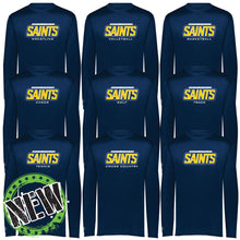 Load image into Gallery viewer, Monte Cassino Athletics - "Saints Athletics" Youth/Adult Performance LS T