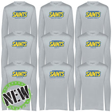 Load image into Gallery viewer, Monte Cassino Athletics - "Saints Athletics" Youth/Adult Performance LS T