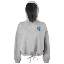 Load image into Gallery viewer, Monte Cassino - "MC Offset" Girl's/Women's Cropped Hooded Sweatshirt