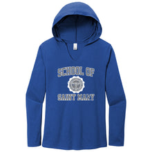 Load image into Gallery viewer, School of Saint Mary - "Retro Crest" Ladies Tri-Blend LS Hoodie