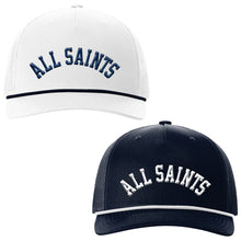 Load image into Gallery viewer, All Saints Catholic School - "Arched" Five Panel Trucker w/Rope