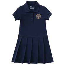 Load image into Gallery viewer, Tulsa Classical Academy - &quot;Seal&quot; Girls Pique Polo Dress
