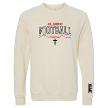 Load image into Gallery viewer, Junior Comets Football - "Football Mama" Adult Crewneck Sweatshirt