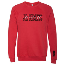 Load image into Gallery viewer, Junior Comets Football - "JC Script" Youth/Adult Crewneck Sweatshirt