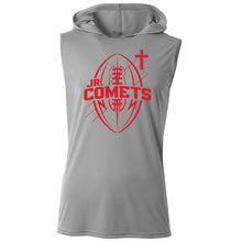 Load image into Gallery viewer, Junior Comets Football - "Blueprint" Youth/Adult Peformance Hooded Sleeveless T