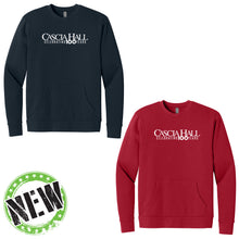 Load image into Gallery viewer, Cascia Hall Centennial - "Celebrating 100" Adult/Unisex Pocket Crewneck Sweatshirt