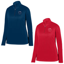 Load image into Gallery viewer, All Saints Catholic School - "Crest" Ladies 1/4 Zip Performance Fleece Pullover