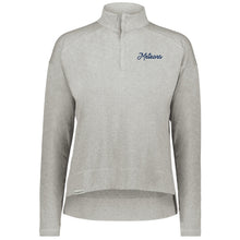 Load image into Gallery viewer, Marquette Teachers - "Meteors Script Emb." Ladies Ventura 1/4 Zip Pullover