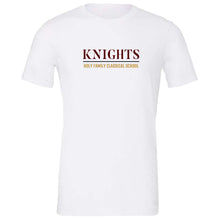 Load image into Gallery viewer, Holy Family Classical School - "HFCS Knights" Youth/Adult Blended SS T
