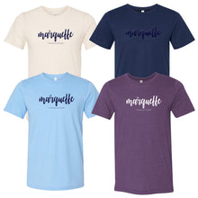 Load image into Gallery viewer, Marquette Teachers - "Puff Script" Adult Blended SS T