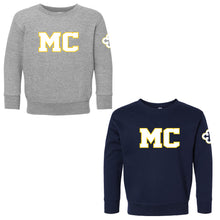 Load image into Gallery viewer, Monte Cassino - "MC" Toddler Fleece Crewneck Sweatshirt