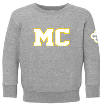 Load image into Gallery viewer, Monte Cassino - "MC" Toddler Fleece Crewneck Sweatshirt