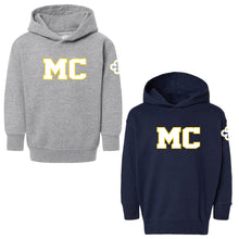 Load image into Gallery viewer, Monte Cassino - "MC" Toddler Hooded Sweatshirt