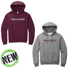 Load image into Gallery viewer, Town & Country School - "Heritage" Youth/Adult Hooded Sweatshirt