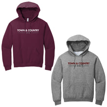 Load image into Gallery viewer, Town & Country School - "Heritage" Youth/Adult Hooded Sweatshirt