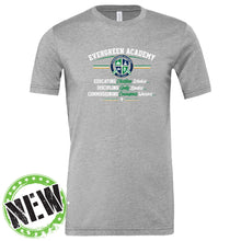 Load image into Gallery viewer, Evergreen Academy - "Values" Youth/Adult Blended Soft SS T