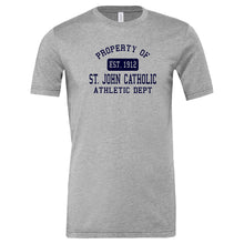 Load image into Gallery viewer, St. John Catholic School - "Property Of" Youth/Adult Blended SS T