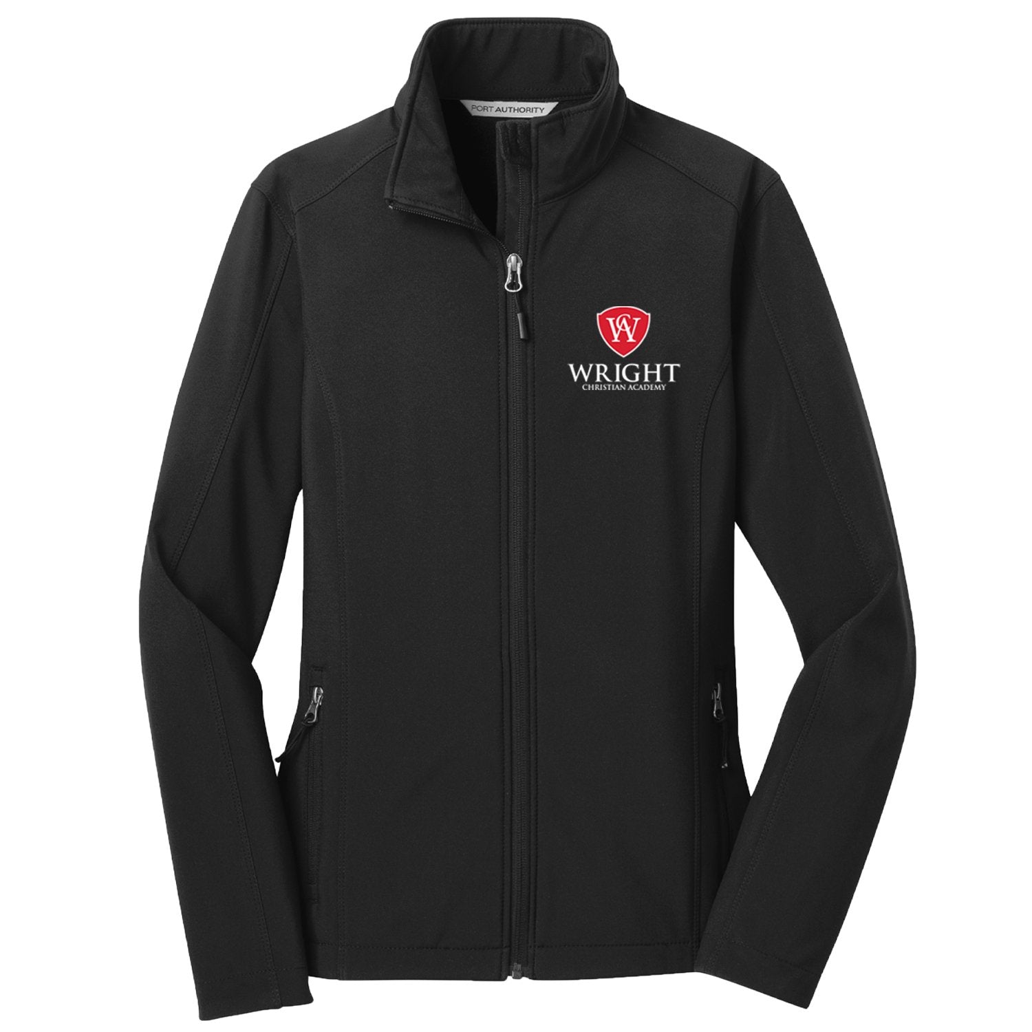 Wright Christian Academy Crest Ladies Soft Shell Jacket