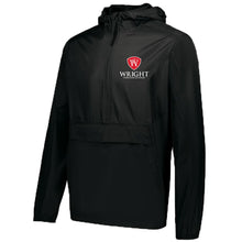 Load image into Gallery viewer, Wright Christian Academy - &quot;Crest&quot; Youth/Adult 1/4 Zip Hooded Packable Pullover
