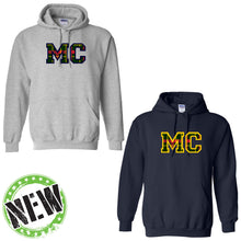 Load image into Gallery viewer, Monte Cassino - "Varsity Plaid" Youth/Adult Hooded Sweatshirt
