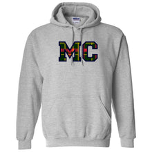 Load image into Gallery viewer, Monte Cassino - "Varsity Plaid" Youth/Adult Hooded Sweatshirt
