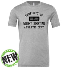 Load image into Gallery viewer, Wright Christian Academy - &quot;Athletic Department&quot; Youth/Adult Blended Short Sleeve T

