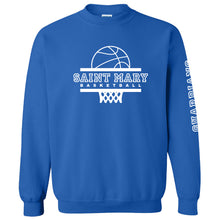 Load image into Gallery viewer, School of Saint Mary - &quot;Basketball&quot; Youth/Adult Crewneck Sweatshirt
