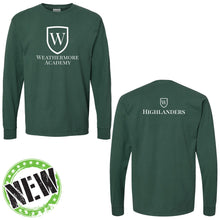 Load image into Gallery viewer, Weathermore Academy - &quot;WA Highlanders&quot; Adult Long Sleeve T
