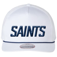 Load image into Gallery viewer, Monte Cassino - "3D Saints" Imperial 5-Panel Snapback Rope Hat
