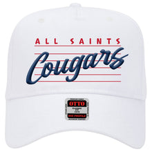 Load image into Gallery viewer, All Saints Catholic School - "Retro 3D" 5-Panel Baseball Cap
